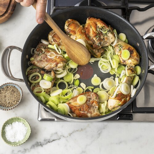 Jamie Oliver Cook's Classics Stainless Steel All in one pan 30 cm / 4,9 L w. lid
