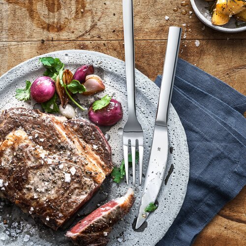 Nuova pizza-/grillbestikk sett – 12 stk, rustfritt stål Cromargan® 