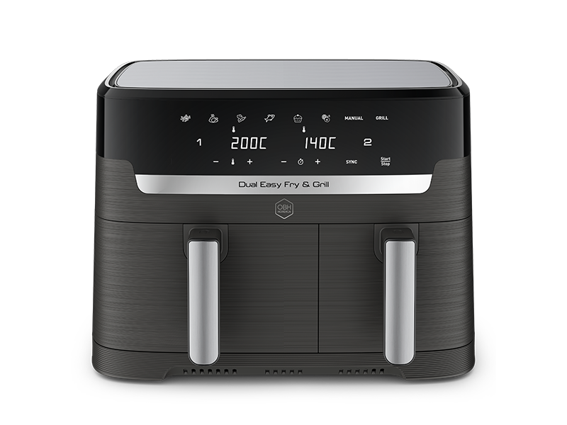 Dual Easy Fry & Grill Black
