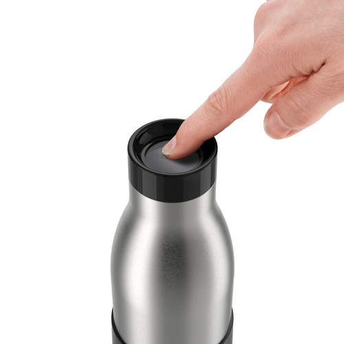 Bludrop Sleeve Vannflaske i rustfritt stål 0,5 l Svart 