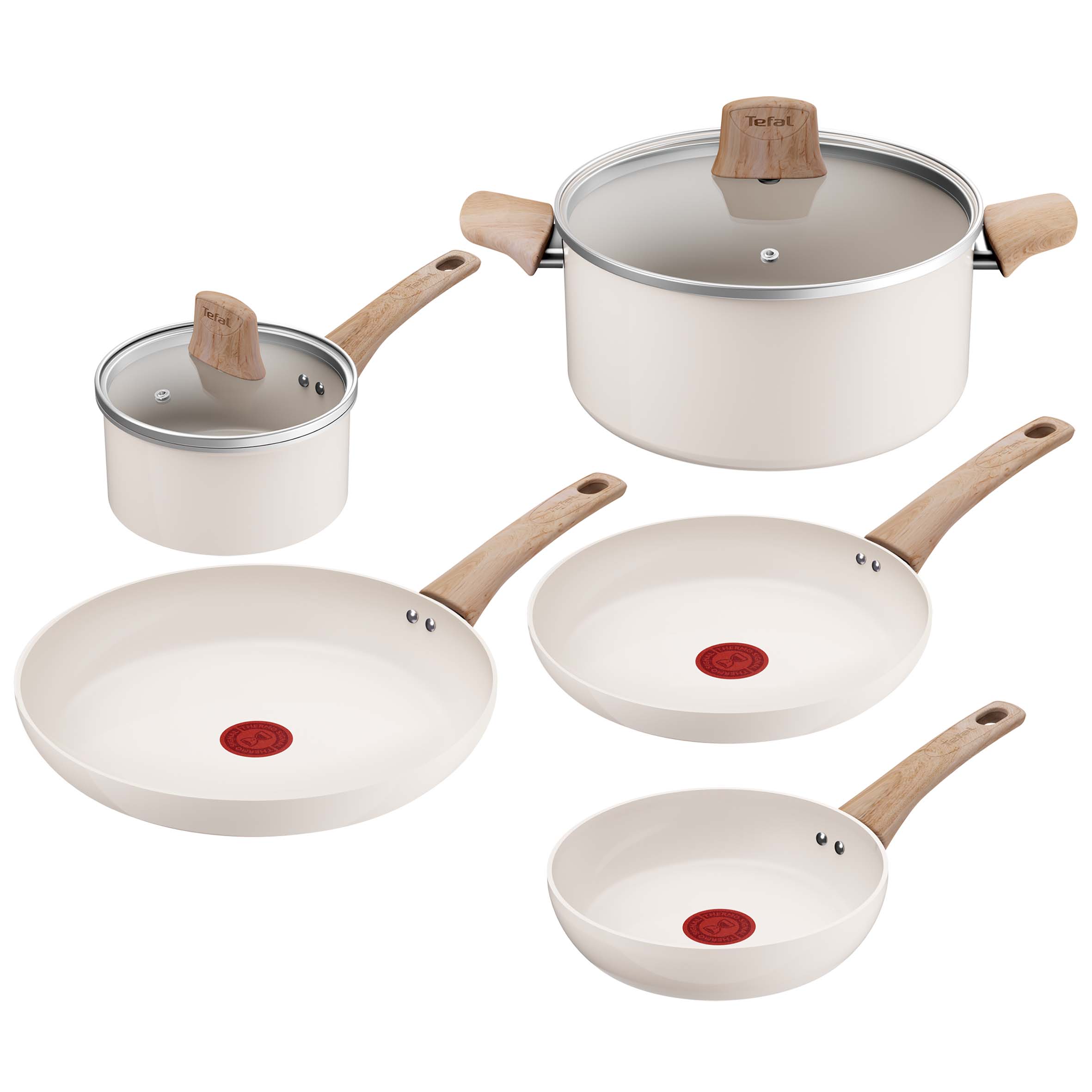 Cera Bright ON Ceramic stekepanne- og grytesett – 5 deler