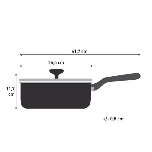 Excellence traktørpanne 24 cm med lokk