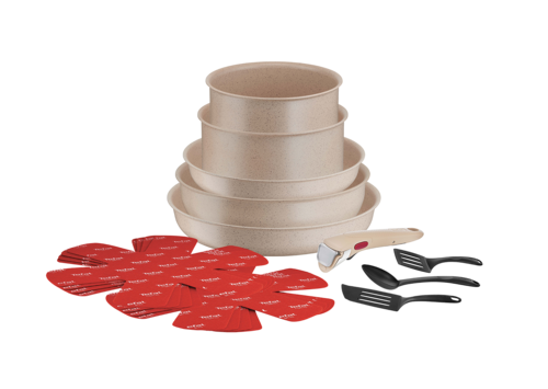 Ingenio Delight L7839002 17-delt stekepannesett - Sandstone