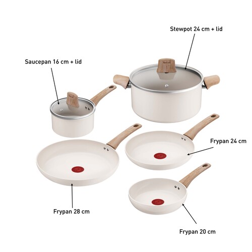 Cera Bright ON Ceramic stekepanne- og grytesett – 5 deler