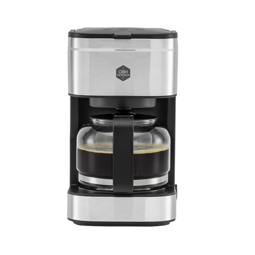 Coffee Prio liten kaffetrakter svart/sølv seks kopper