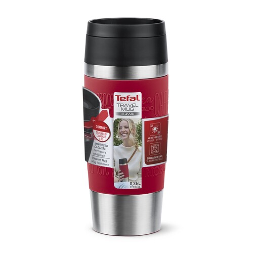 Travel Mug Classic Termokopp 0,36 l Mørkerød 