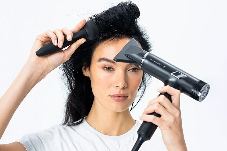 Hvilken hårføner bruker frisøren?