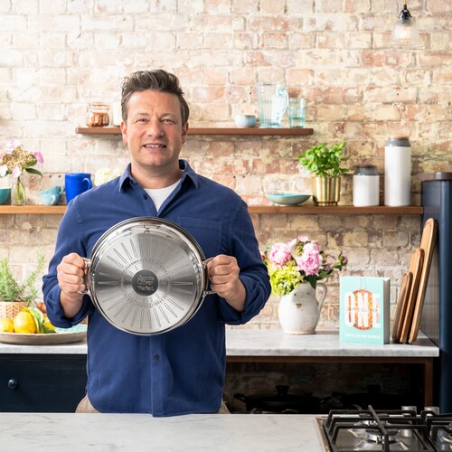 Jamie Oliver Cook's Classics Stainless Steel All in one pan 30 cm / 4,9 L w. lid