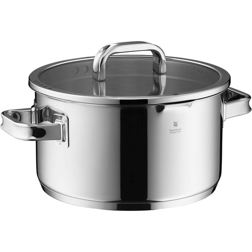 Function 4 Advanced gryte 24 cm /5,7 L med lokk i rustfritt stål 
