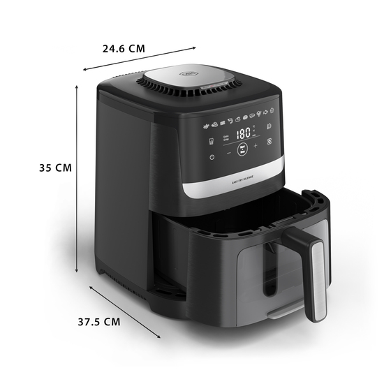 Easy Fry Silence Black Vision air fryer 5L