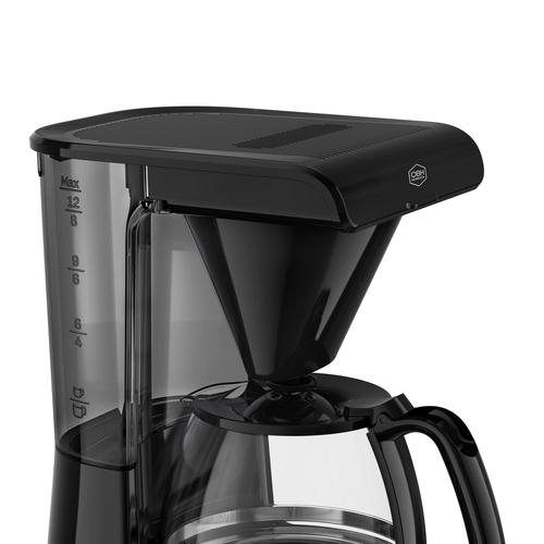 Kaffetrakter svart 1,1 l/12 kopper. Monaco.