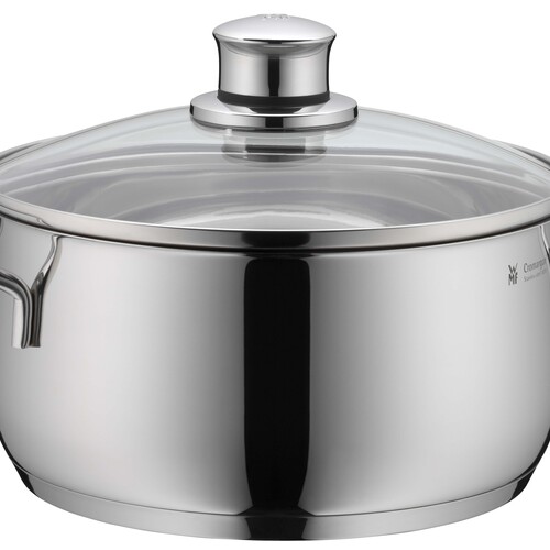 Diadem Plus gryte lav 20 cm /3 L med lokk, stål Cromargan 