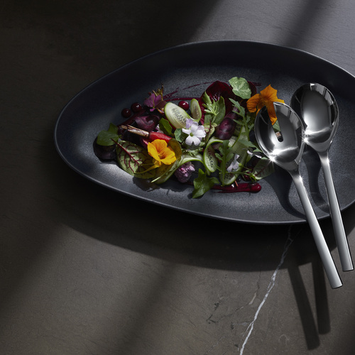 Nuova  salatbestikk 25 cm – 2 deler, rustfritt stål Cromargan® 