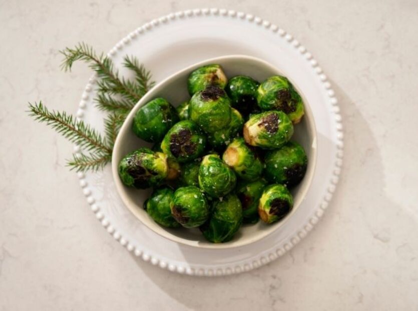 Ristet rosenkål i air fryer