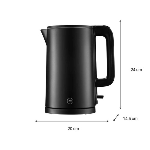 Thermo Protect vannkoker svart 1,5L