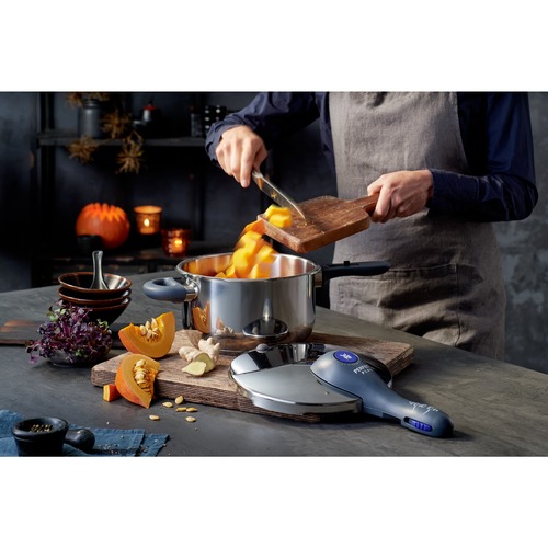 Perfect Plus trykkoker 22 cm / 6,5 L med dampkurv, rustfritt stål 