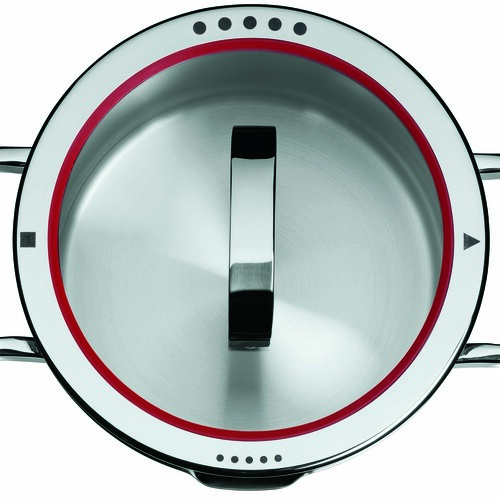 Function 4 grytesett 4 stk m. Lokk (24/20/20/16 cm) rustfritt stål 
