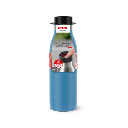 Bludrop Basic Vannflaske av rustfritt stål 0,5 l 0,5 l Blå 