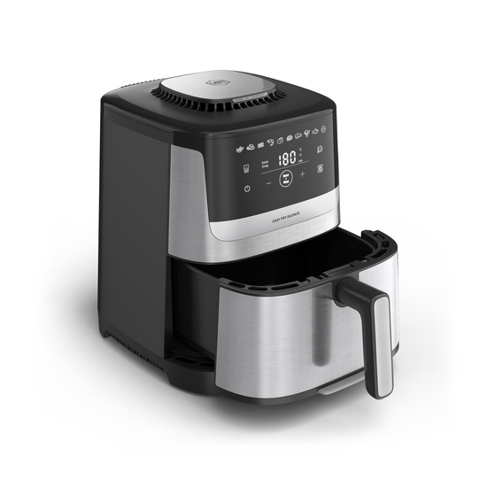 Easy Fry Silence-air fryer 5L rustfritt stål 