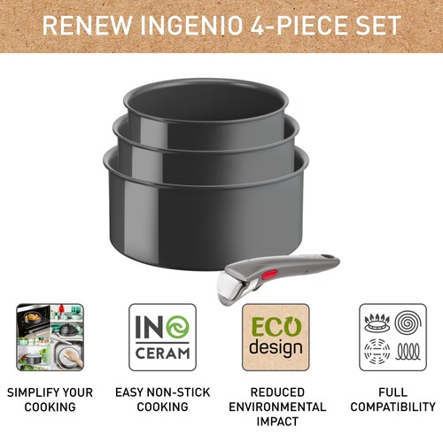 Ingenio Renew Grytesett 4 deler 