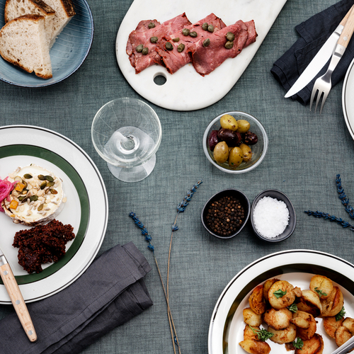 Ranch grillbestikk sett 12 stk i eiketre rustfritt stål Cromargan® 