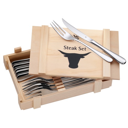 Grillbestikk sett- 12 stk, med eske, rustfritt stål Cromargan® 