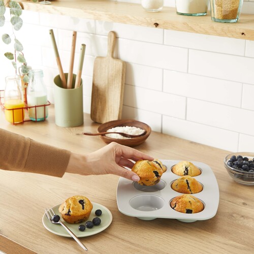 Ceramik muffinsform 6 stk. 27,5 x 22,5 cm
