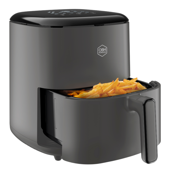 Easy Fry Max 5 L Grå - Digital Touch panel - Air Fryer 