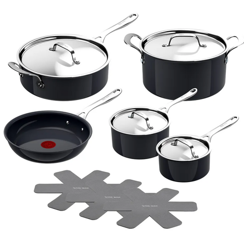 Jamie Oliver Enjoy Set 9 pcs. (FP 24 cm, Saute pan 26 cm, Sauce pan 16+20 cm, Stewpot 24 cm, 4 lids, 1 protector)