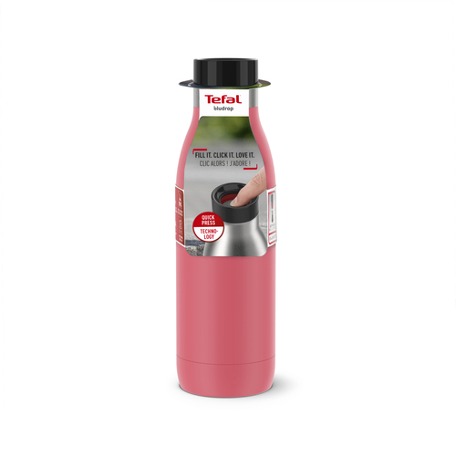 Bludrop Basic Vannflaske av Rustfritt stål 0,5 l rosa 