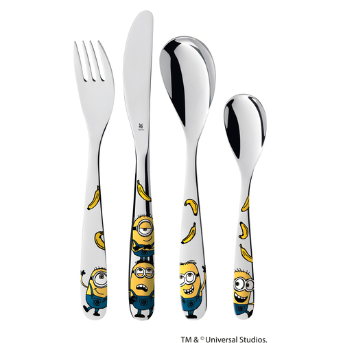 Minions barnebestikk 4 deler, rustfritt stål 18/10 Cromargan® 