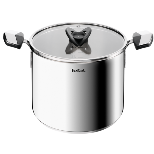 Pastagryte 22 cm/6,6 l. med lokk, Rustfritt Stål Ubehandlet, Emotion Plus SS 