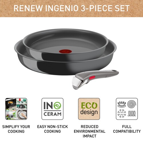 Ingenio Renew Stekepannesett 3 deler