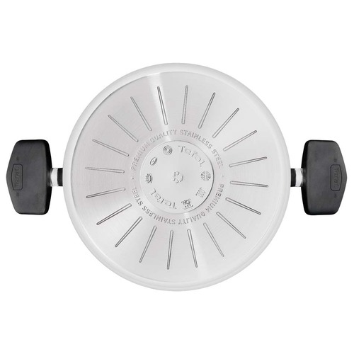 Pastagryte 22 cm/6,6 l. med lokk, Rustfritt Stål Ubehandlet, Emotion Plus SS 