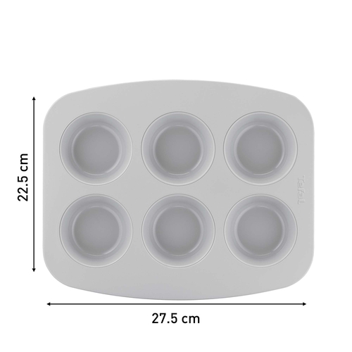 Ceramik muffinsform 6 stk. 27,5 x 22,5 cm