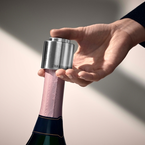 Clever & More  champagneforsegler i rustfritt stål, Cromargan® 