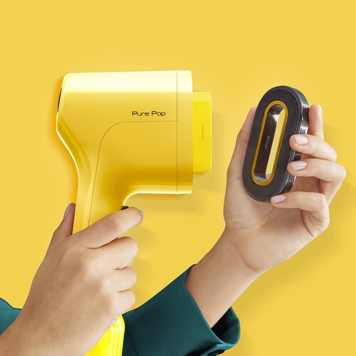 Pure Pop Steamer for klær Gul