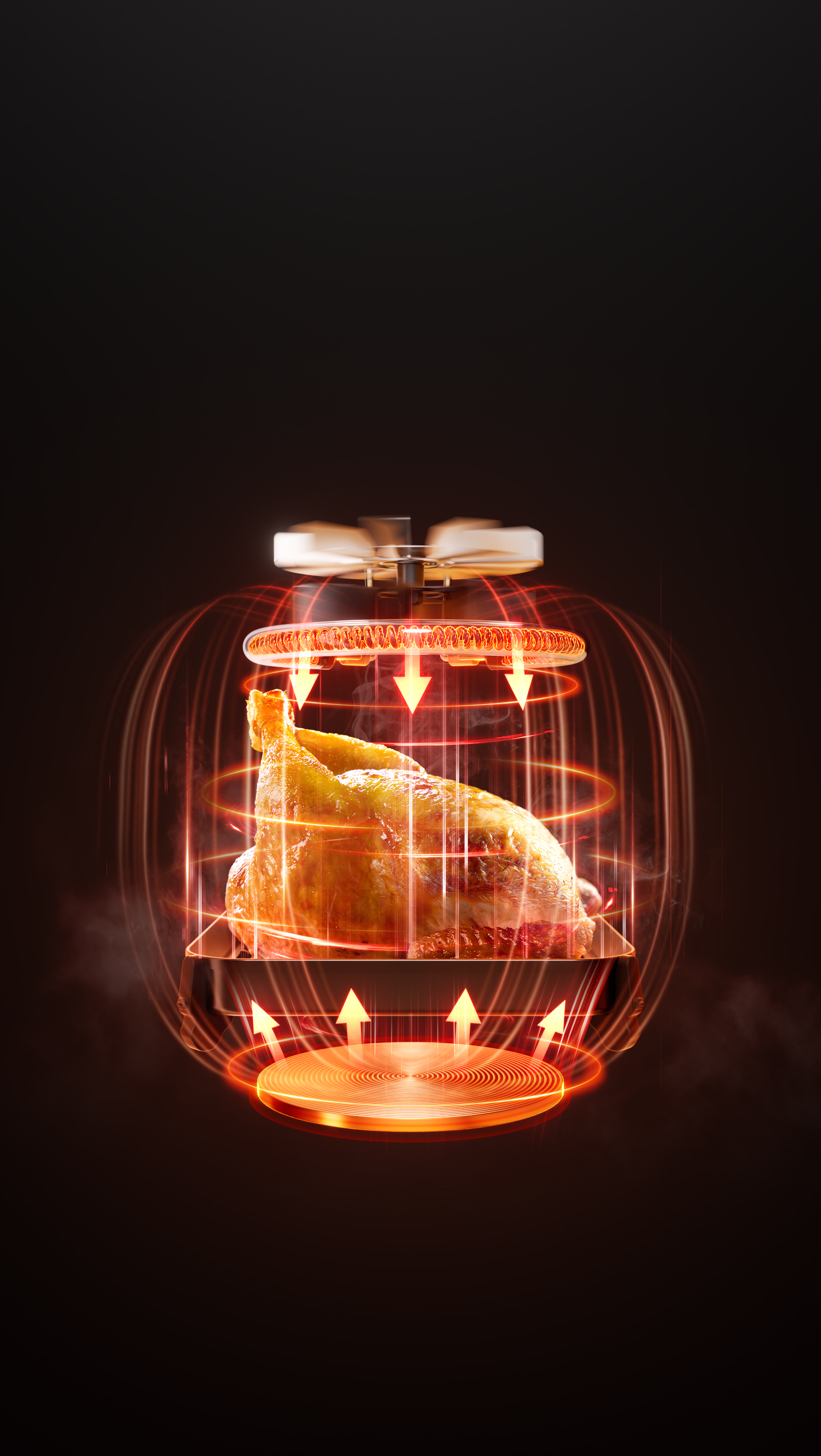 Doble varmeelementer med revolusjonerende infrarød teknologi for rask oppvarming og sprøtt resultat