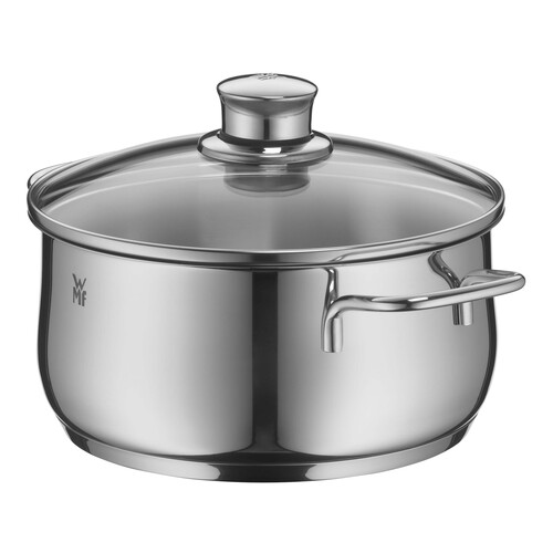 Diadem Plus gryte lav 20 cm /3 L med lokk, stål Cromargan 