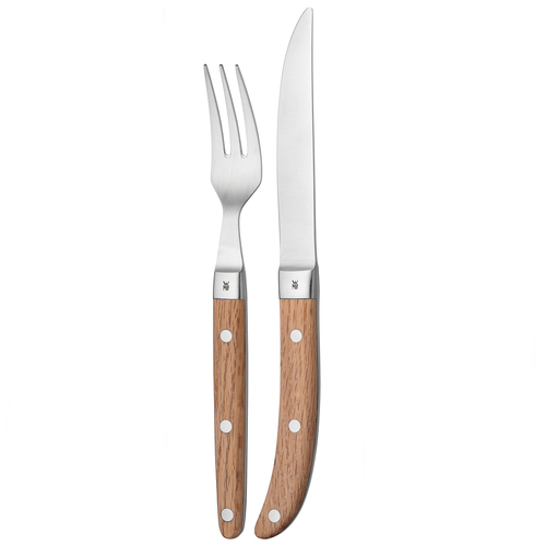 Ranch grillbestikk sett 12 stk i eiketre rustfritt stål Cromargan® 