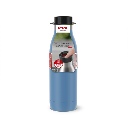 Bludrop Basic Vannflaske av rustfritt stål 0,5 l 0,5 l Blå 