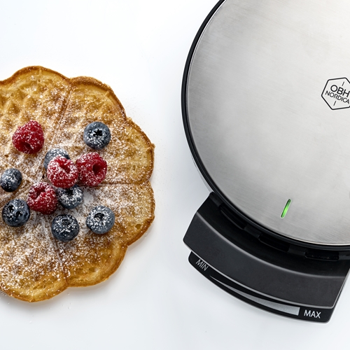 Deluxe vaffeljern single én vaffel rustfritt stål