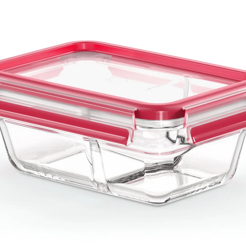 MasterSeal Glass Rectangular med skillevegg 800 ml Matboks 