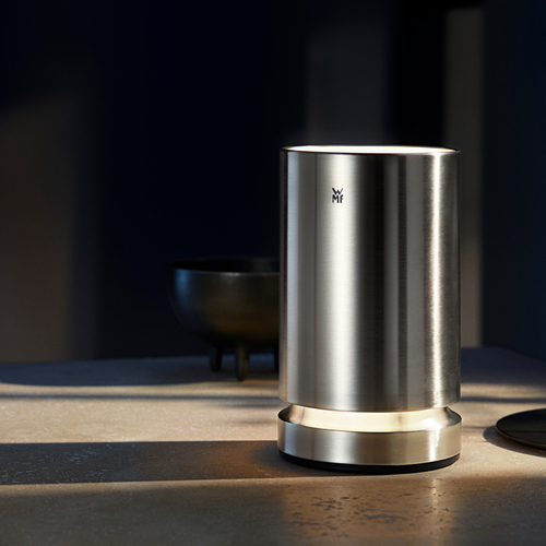 Ambient champagne- og vinkjøler med LED-lys 
