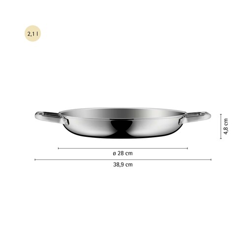 Profi Resist  ovnspanne 28 cm, robust hybridbelegg, non-stick/stål 