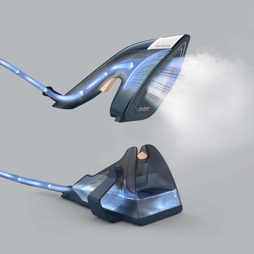 Duo Force 2-i-1 steamer/strykejern