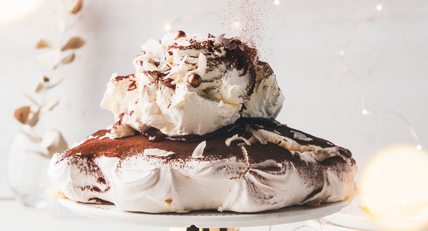 Sjokolade Lamington pavlova