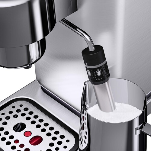 Lumero espressomaskin med innebygd damp- og melkedyse 2 programmer 