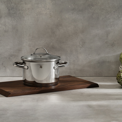 Provence Plus gryte 16 cm /1,9 L med lokk, i rustfritt stål 