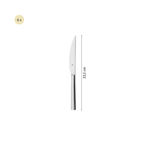 Nuova pizza-/grillkniver sett – 6 stk (23 cm) rustfritt stål 